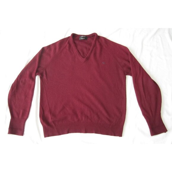 Vtg Men Christian Dior Monsieur Acrylic V Neck Sweater Sz M (Made in USA) MT789 - Picture 2 of 10